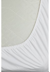 Resim %100 Pamuk Ranforce Premium Tek Kişilik Lastikli Çarşaf - Beyaz Beyaz 