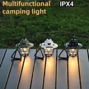 Resim Vintage Kamp Pine Cone Feneri - USB Şarj Edilebilir LED Açık Hava Işığı, Ayarlanabilir Baş, Cilalı Metal Kaplama ve Mat Kaplama ile Çadır, Sırt Çantası, Kamp Ekipmanı - Tatil Dekoratif Aydınlatma, Kamp Aksesuarları, Sırt Çantası Aydınlatma, Zarif Işık, Dayanıklı Yapı 