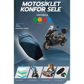 Resim Motobros Kuba Newcity 50 Konfor Sele ve Sele Kılıfı Visco Sünger 