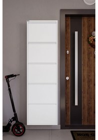 Resim Ceha 5'li Metal Ayakkabılık - Kar Beyaz K.AYK-5 /AB9003 