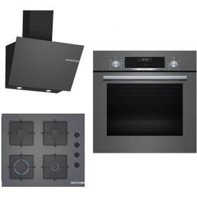 Resim Bosch HBF534EH3T-POP6C9P30O-DWK66PJ70T Ankastre Gri 3 Lü Set 309 