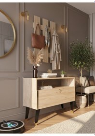 Resim Resital Portmanto Vestiyer - Gp7004-6 - Çam Gold Çam 