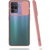 Resim ZORE Oppo Reno 5 Lite Kılıf Zore Lensi Sürgülü Kamera Koruyucu Kılıf 
