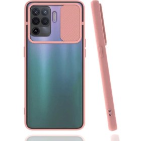 Resim ZORE Oppo Reno 5 Lite Kılıf Zore Lensi Sürgülü Kamera Koruyucu Kılıf 