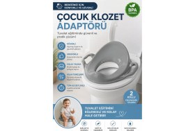 Resim Funny Life 2 Kollu Çocuk Klozet Adaptörü Kaymaz Ergonomik Bebek Tuvalet Eğitimi Oturağı 