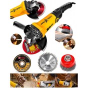 Resim Full Set Metal Şanzuman Bakır Sargılı Devir Ayarlı Avuç Içi Taşlama Demir Metal Kesme Makinesi 