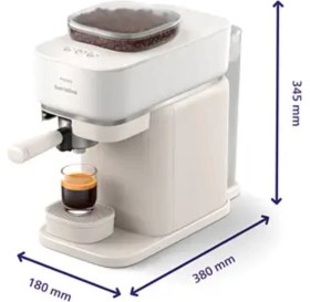 Resim Philips Baristina BAR300/03 Yarı Otomatik Espresso Makinesi+Philips Türk Kahve Makinesi Hediye 