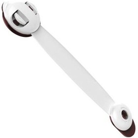 Resim Kahverengi Dolap Çekmece Buzdolabı 360 Rotasyon Yapışkanlı Çocuk Bebek Emniyet Kilidi Sürgüler Kahverengi 