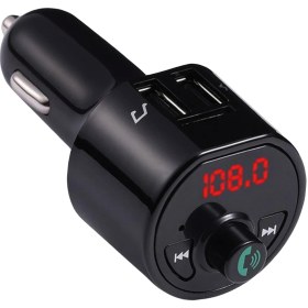Resim Avcı Teknoloji Market Araç Fm Transmitter Bluetooth Müzik Çalar 3.4A Çift USB Hızlı Şarj Dijital Göstergeli 