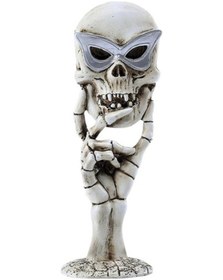 Resim Lijinxu Yaratıcı Kafatası Heykelcik Makyaj Masaüstü Ayna 