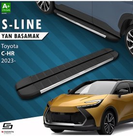 Resim S-dizayn Toyota C-hr 2 S-line Krom Yan Basamak 173 Cm 2023 Üzeri A+ Kalite 