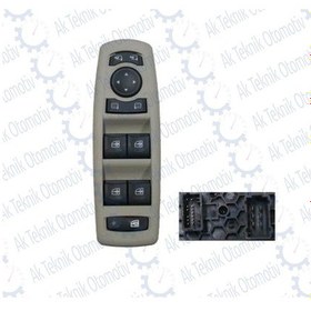 Resim Cam Dugmesi Sol Fluance Megane 3 13 Fisli Bej 504630025 