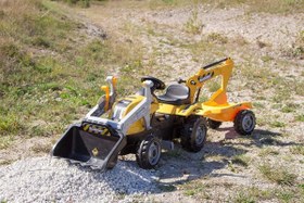 Resim Smoby Builder Max Excavatörlü Römorklu Traktör 710301 
