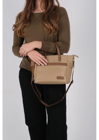 Resim Silver Polo Sp1214 Kadın El Çantası Saten Vizon-camel 