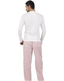 Resim The Don Thedon Beyaz Renk Ribana Erkek Pijama Takımı (105924654) 