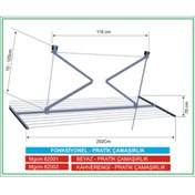 Resim Magnettasarım Magnet El Vinçli Asansörlü Çamaşırlık Kurutma Askılığı 