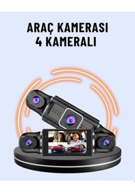 Resim Mey İthalat 170 Geniş Açı 4 Kameralı Araç Kamerası Hareket Algılamalı 