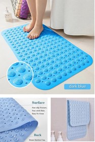 Resim GELDİMİCOM Silikon Vantuzlu Masajlı Banyo Duş Kaydırmaz Paspas Duşakabin Paspası. Ayak Kaydırmaz 40*80cm 