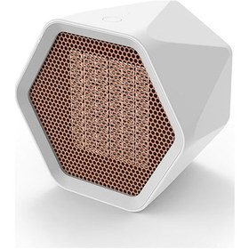 Resim Küçük Boy 1000w Hızlı Isıtıcı Fanı - Seramik Teknolojiyle 220v Avrupa Standartı Beyaz 