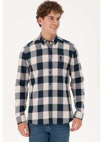 Resim U.s. Polo Assn. Erkek Lacivert Gömlek Desenli 50296085-vr033 Lacivert 