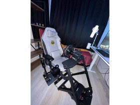 Resim Xblos R38 DD Katlanabilir Direksiyon Standı – Logitech, Thrustmaster, Moza, Fanatec Uyumlu 