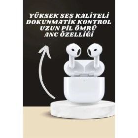 Resim Marsilyan 7 Kordonlu Akıllı Saat ve 3.nesil Kulaklık Dokunmatik Ekran Sesli Görüşme Yapabilen 