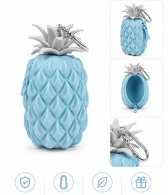 Resim 4nio Ananas Tasarımlı Silikon Cüzdan & Anahtarlık 