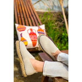 Resim Madrid Premium Triko Erkek Espadril Bej 