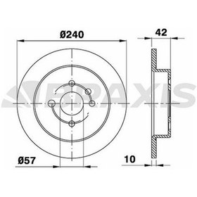 Resim ARKA FREN DİSKİ AYNASI TAKIM OPEL ASTRA H 2004-2014 (BRAXIS) 5BIJ 