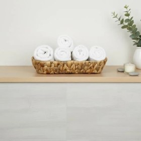 Resim Daisy Store Hasır Oval Ekmek Sepeti ve Çok Amaçlı Düzenleyici, 28X6 cm Doğal Örme Sunum Tabağı, Ince Uzun Baget Ekmeklik, Çatal Kaşık ve Banyo Makyaj Organizeri 
