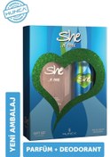 Resim She Is Cool Kadın Parfüm EDT 50 ML + Deodorant 150 ML 