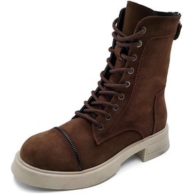 Resim Mammamia D22kb-1515 Kadın Deri Bot D22KB-1515-R6706 Kahve Nubuk 