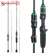 Resim Sougayilang 1 Adet Balıkçılık Kamışı, 2 Parça Karbon Fiber Balıkçı Çubuğu, UL Gücü Döner & Atma Kamış Yem Ağırlığı 0.5-8g 