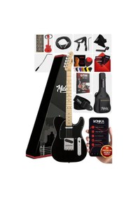Resim Midex TLX-50BK Tele Kasa Maple Klavye 2 Single-Coil Manyetik Elektro Gitar 