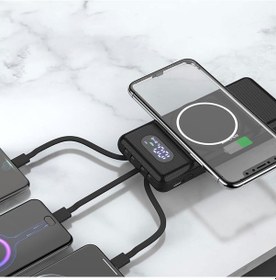 Resim 10.000 Mah Taşınabilir Hızlı Şarj Aleti/wireless Powerbank W01 Çok Renkli 