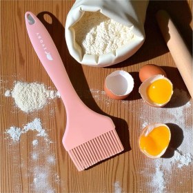 Resim Blackseries Premium Silikon Yumurta & Sos Fırçası Tozpembe 