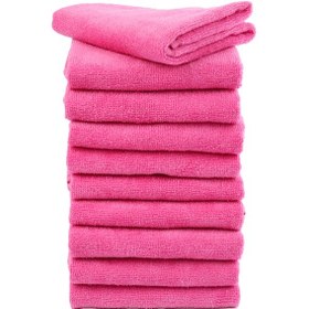 Resim 10 Adet Mutfak Havlusu El Yüz Havlusu Pembe 