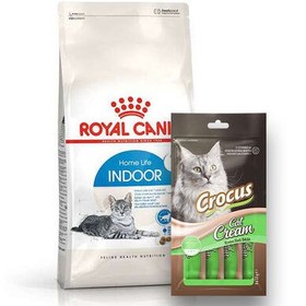Resim Royal Canin Indoor +7 Yaşlı Ev Kedi Maması 3,5 Kg + Crocus Cream Ödül 4x15 Gr 