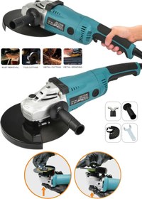 Resim MOONSHOP 2000 W ve altı Metal Şanzumanlı Bakır Sargı Tam Otomatik Taşlama Makinesi 230 Mm 2000 Watt 230 Büyü 