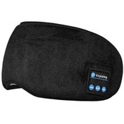Resim Fortunelane Siyah Bluetooth 5.0 Göz Maskesi - Stereo Kulaklık İle Müzik/arama, 3d Ses, Işık Engelleyici, Nefes Alır Kumaş Uyku M 