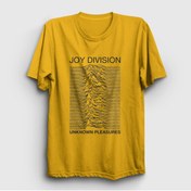 Resim Presmono Unisex Sarı Unknown Pleasures Joy Division T-shirt 87560tt 