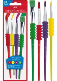 Resim Fırça Seti 4'lü Paket 2-6-10-12 Numara Faber Castell Fırça Seti 4 