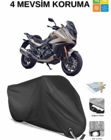 Resim AutoEN HONDA NT1100 DAYANIKLI KİLİT UYUMLU SU GEÇİRMEZ MOTOSİKLET BRANDASI-SİYAH 