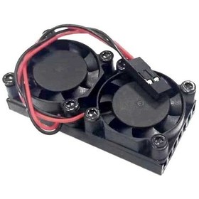 Resim Robotistan Çift Fanlı Soğutucu (Raspberry Pi 3B+/4B Uyumlu) 