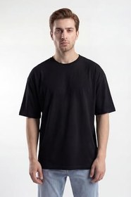 Resim Monox Oversize Unisex 3'lü T-Shirt%100 Pamuk Rahat Kesim 
