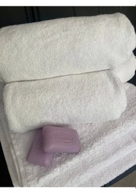 Resim Otel Tipi 10 Adet El Havlusu 50x90 250 Gr. Beyaz 