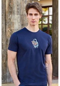 Resim 4112 Erkek T-shirt Lacivert 
