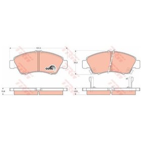 Resim Trw Gdb1164 Fren Balatasi Ön Civic 91-95 1.5 Civic 96-01 Jazz 02- 537143081 