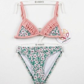 Resim My Kids Wear Sweet Blossom Desenli Kız Çocuk Bikini Takımı 1003 Karışık 