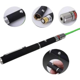 Resim Marsilyan Yeşil Lazer Pointer Güçlü Işın Uzun Menzil ve Kompakt Tasarım 